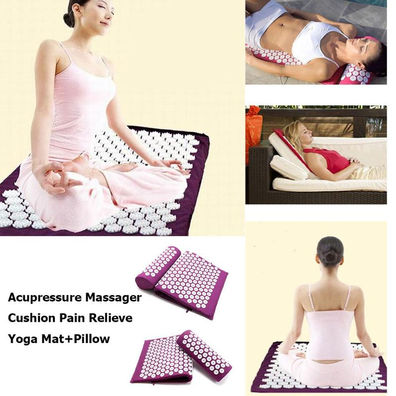 Massage Cushion Yoga Acupressure Mat + cushion